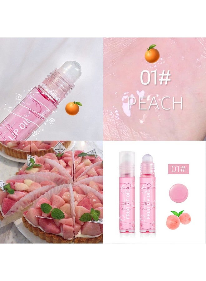 سكاي نيست مجموعة ملمع شفاه سكاي نيست جيرلز رول أون مع علبة، 4 قطع، مكياج شفاه لامع للأطفال والمراهقين، بنكهات الفواكه، مناسب للأطفال، هدية للحفلات، لأفضل الأصدقاء - Image 2