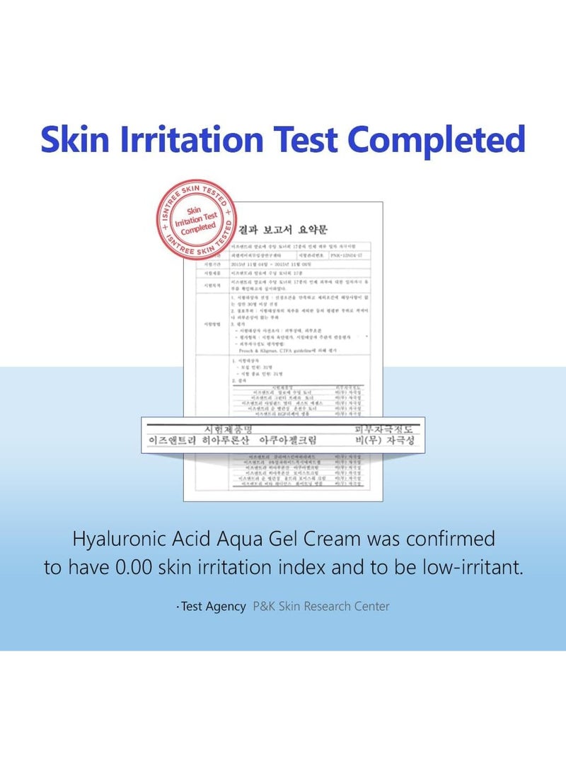 ISNTREE - ISNTREE Hyaluronic Acid Aqua Gel Cream 100ml Lightweight Hydrating Gel Quick Absorbing Moisturizer Korean Skincare - Image 1