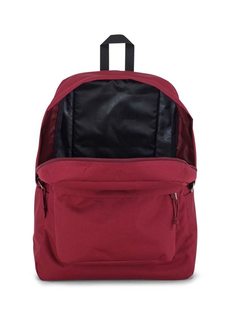 JANSPORT SuperBreak One Backpack With Padded Shoulders, Water Bottle Pocket, 26L, 0.35 kg - Russet Red  - Image 4
