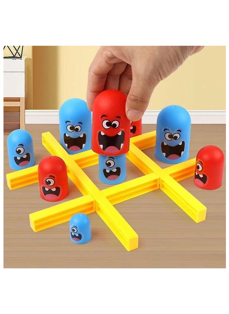 FUSIONPULSE Big Eat Small Tic Tac Toe Game Set, Tic Tac Toe Family Games, Gobble  - Image 4