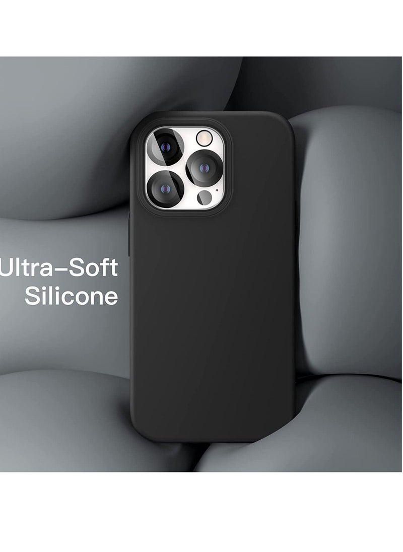 3 in 1 Silicone Case for iPhone 14 Pro Max 6.7-Inch, with 2-Pack Screen Protector and 2-Pack Camera Lens Protector, Full Coverage Tempered Glass Film - Image 4