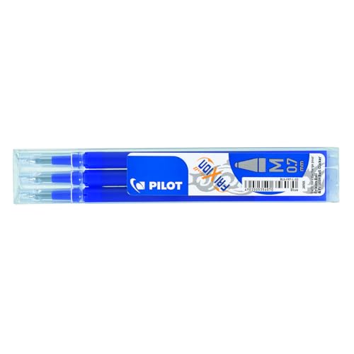 Pilot Refills for Frixion Rollerball 0.7 mm Tip - Blue, Pack of 3 - Image 1