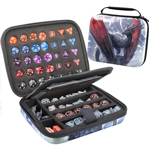 sabermaster Dice Storage Case Dice Bag Dice throne dnd dice tray dice holder dnd dice storage dice case Multifunctional storage Organizer Role Playing Game for Rpg Table Game (B) - Image 1