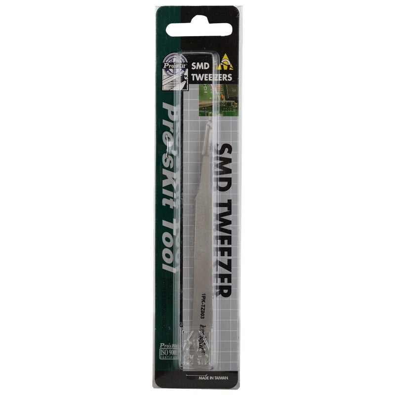 Proskit 1PKTZ003 Steel SMD Tweezer 120mm Silver - Image 1