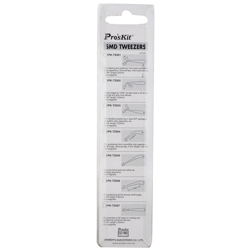 Proskit 1PKTZ003 Steel SMD Tweezer 120mm Silver - Image 2