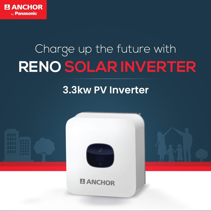 Anchor Anchor by Panasonic RENO 33kw Solar on Grid Inverter for Home 33KW PV Inverter for Home Photovoltaic Inverter 10 Yrs Warranty White RENO 33KTLX  - Image 3