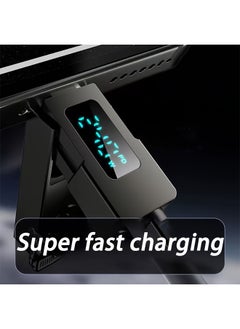 Sthxyfaith 240W with Digital Display Screen, Universal 4-in-1 High-speed Charging Data Cable, Multifunctional Super Fast Charging Spring Retractable Fast Charging Cable, Suitable for Various Models Such as iPhone, Xiaomi, Huawei et  - Image 4