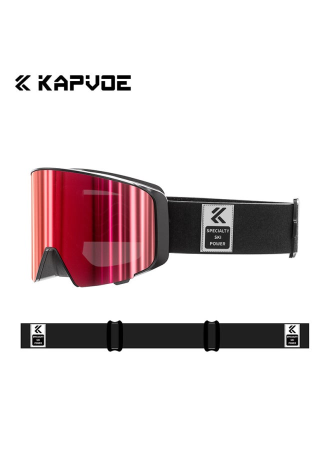 Clamshell Ski Glasses Anti-fog Professional Outdoor Mountaineering Windproof Goggles Single And Double Board Ski Goggles Anti-ultraviolet