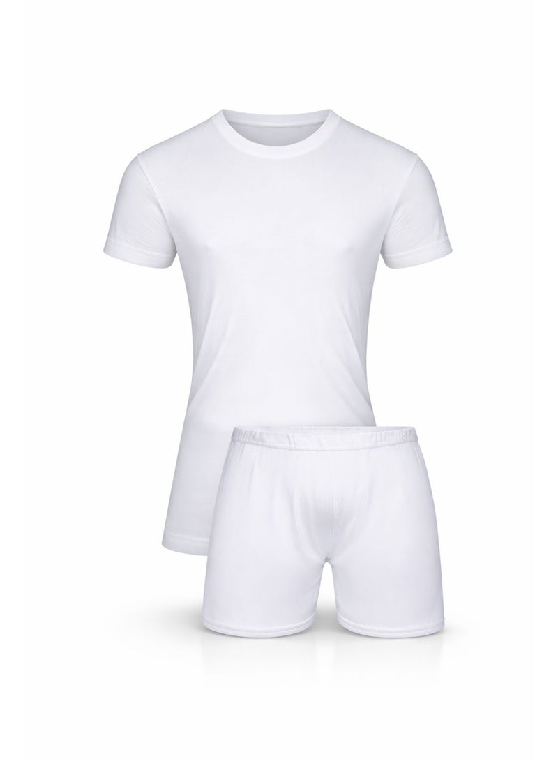 DROSH V  Men’s White Innerwear Set – 6 Pieces Cotton Comfort, Soft Fabric for Daily Wear, Practical Design with Comfortable Fit - Image 3