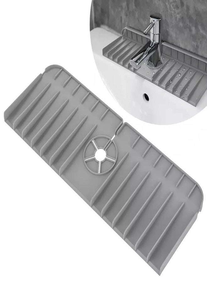 YPTC Silicone Sink Splash Guard for Kitchen Sink | Flexible Faucet Splash Protector Mat | Prevents Water Spills & Keeps Countertop Dry | Washable, Reusable & Install(Multi color) (Sink Drainer Pad) - Image 1
