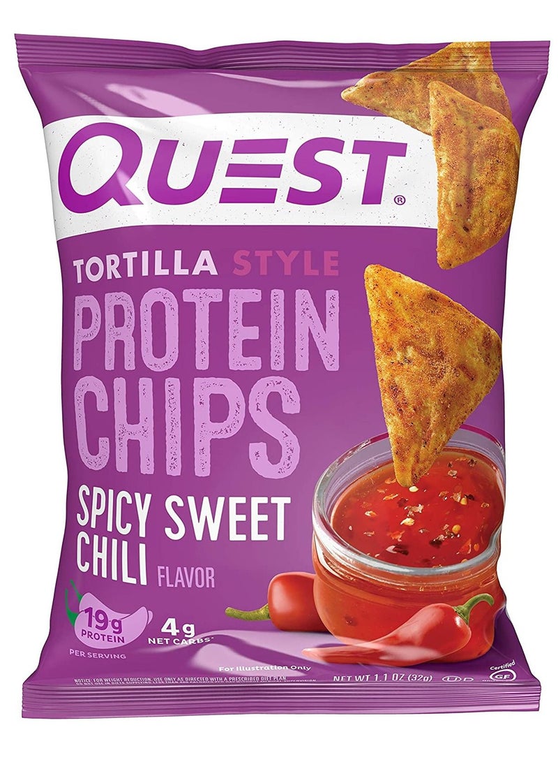 رقائق بروتين تورتيلا ستايل 1.1 اونصة فلفل حلو عبوة من 8 قطع - Image 1