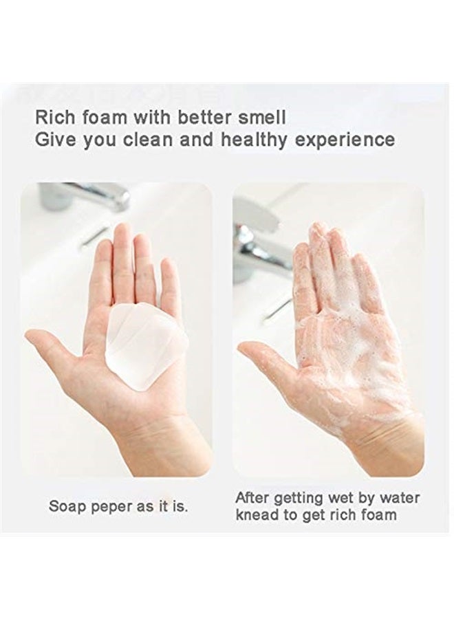 Tikapo 3-Pack Antibacterial Soap Paper Sheets in Cute Cat Slid Case, Portable Disposable Antibacterial Nature Foaming Hand Paper Soap Sheet for Hiking, Camping, backpacking  - Image 5