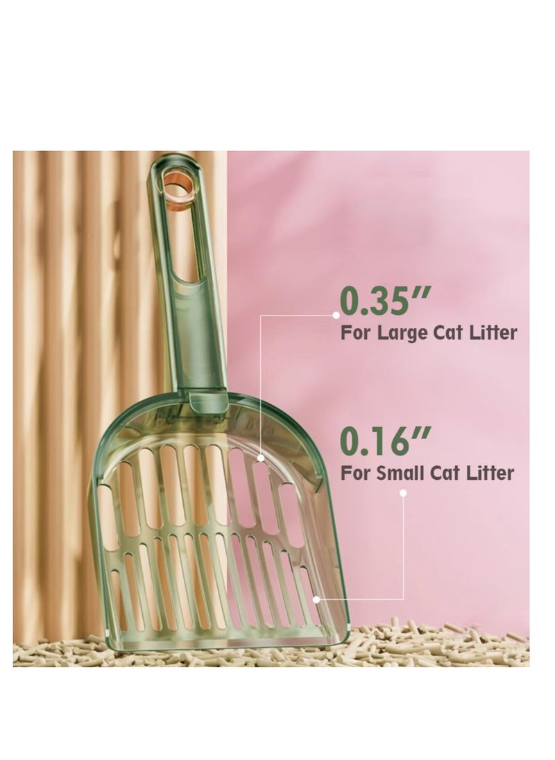 Excefore - Cat Litter Scoop, 2 Pcs Portable Cat Litter Scoop with Holes, Fast Sifting Cat Litter Scooper, Cat Litter Cleaning Tools, for Litter Box - Image 1
