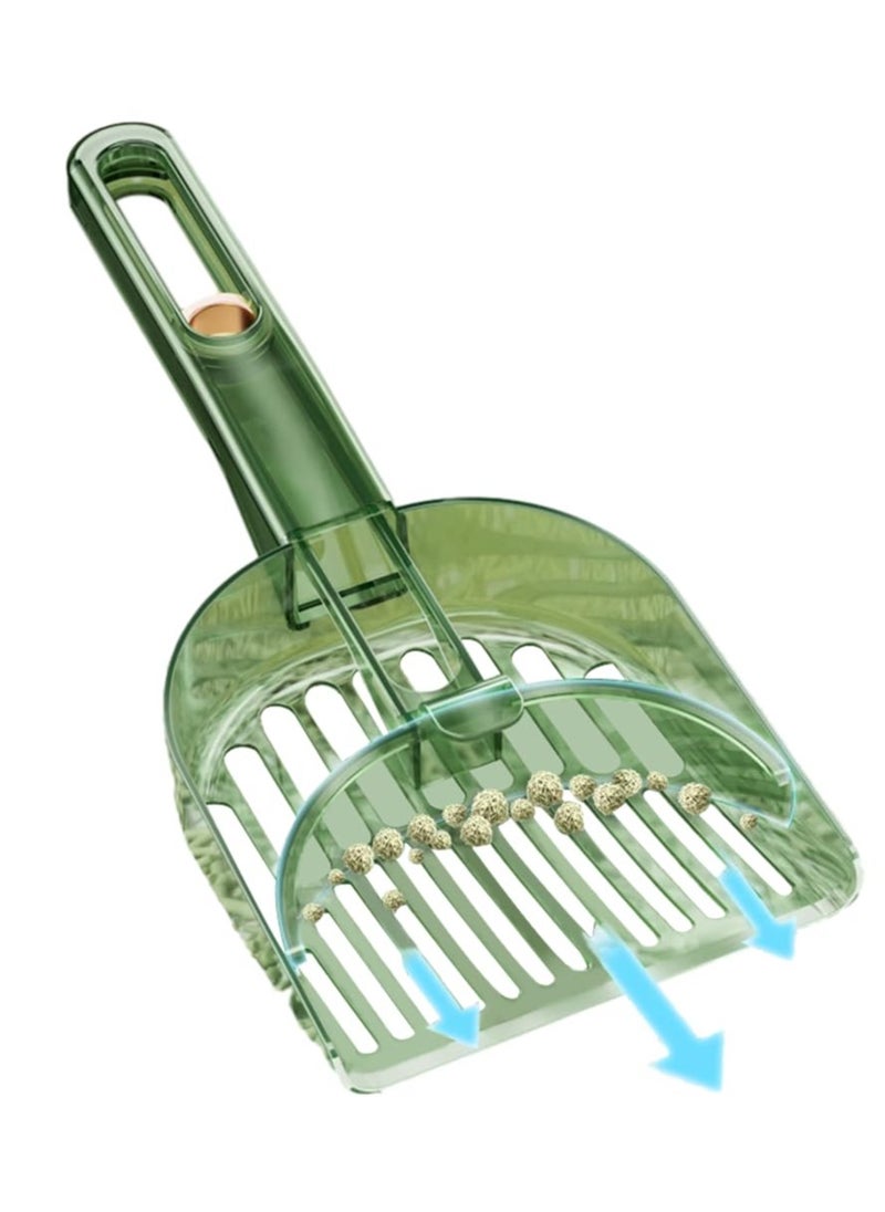 Excefore - Cat Litter Scoop, 2 Pcs Portable Cat Litter Scoop with Holes, Fast Sifting Cat Litter Scooper, Cat Litter Cleaning Tools, for Litter Box - Image 1