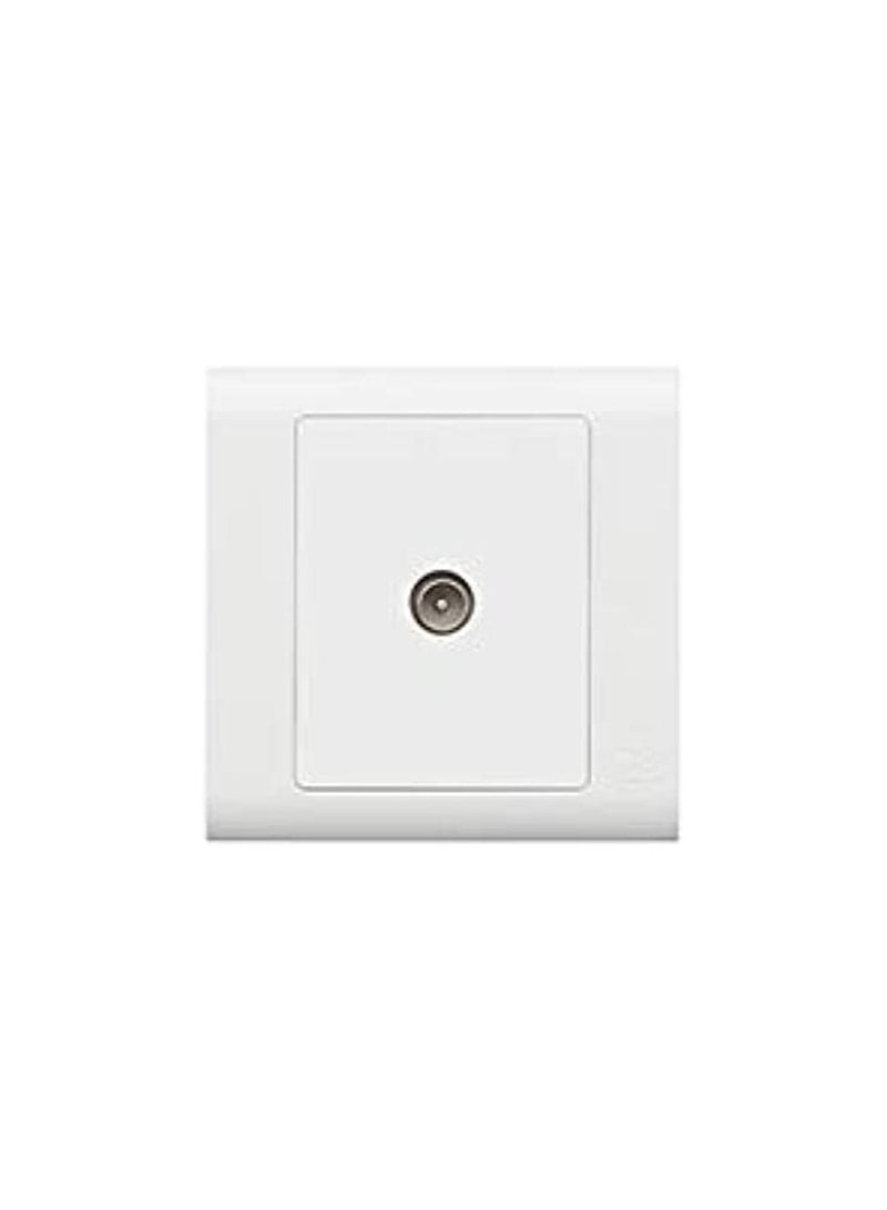 RACO MK Essentials 1G Single Outlet Male Non-Isolated TV Socket - Image 1