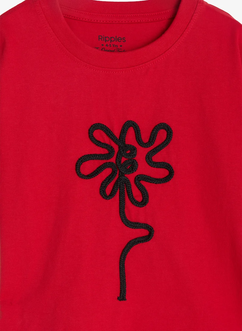 Ripples  Girls Drop Shoulder T-shirt for Women | Best Price UAE
