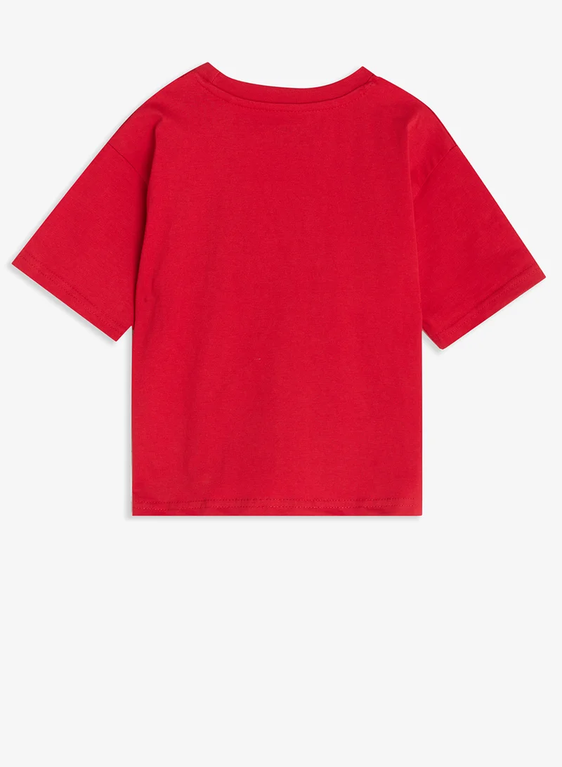 Ripples Girls Drop Shoulder T-shirt