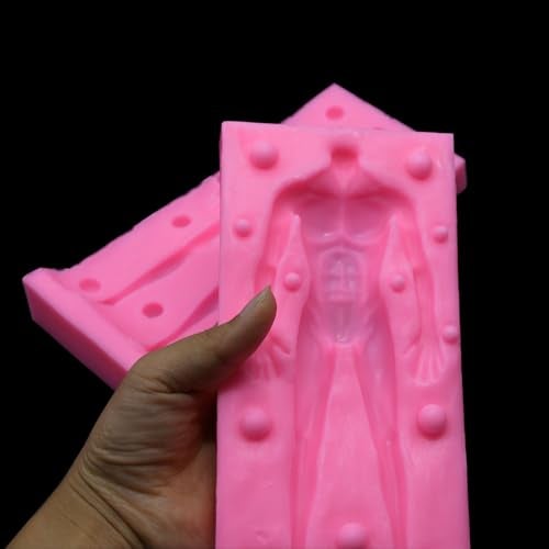 Yedadone Large Human Body Silicone Clay Mold 3D Human Doll Sculpture Polymer Mold Full Body Male Female Mold for Polymer Clay Craft (Large Man) - Image 4