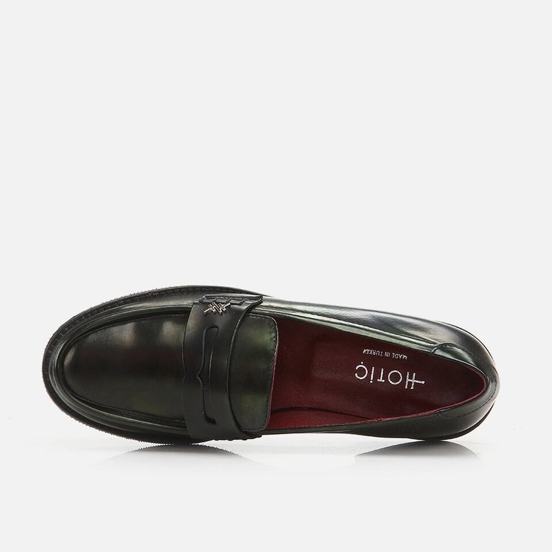 Hotiç 01AYH275810A100 Genuine Leather Black Women's Loafer  - Image 4