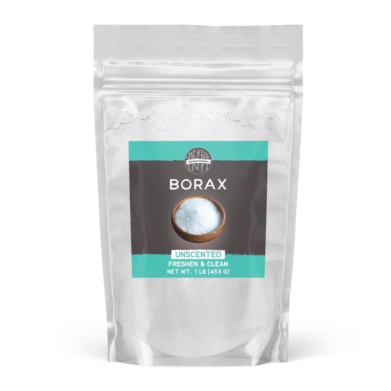 BIRCH & MEADOW مادة بيرش آند ميدو بوراكس غير المعطرة لغسيل الملابس والتنظيف (رطل واحد) - Image 1