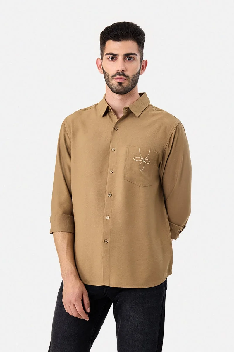 SNITCH Embroidered Regular Fit Shirt
