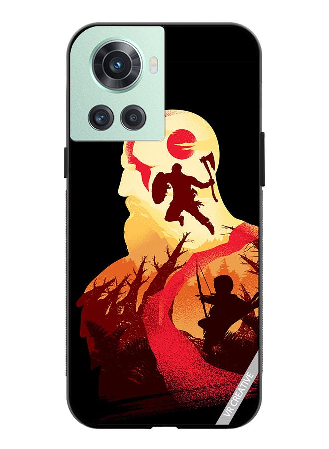 VR CREATIVE Protective Case Cover For OnePlus 10R God Of War Design Multicolour - Image 1