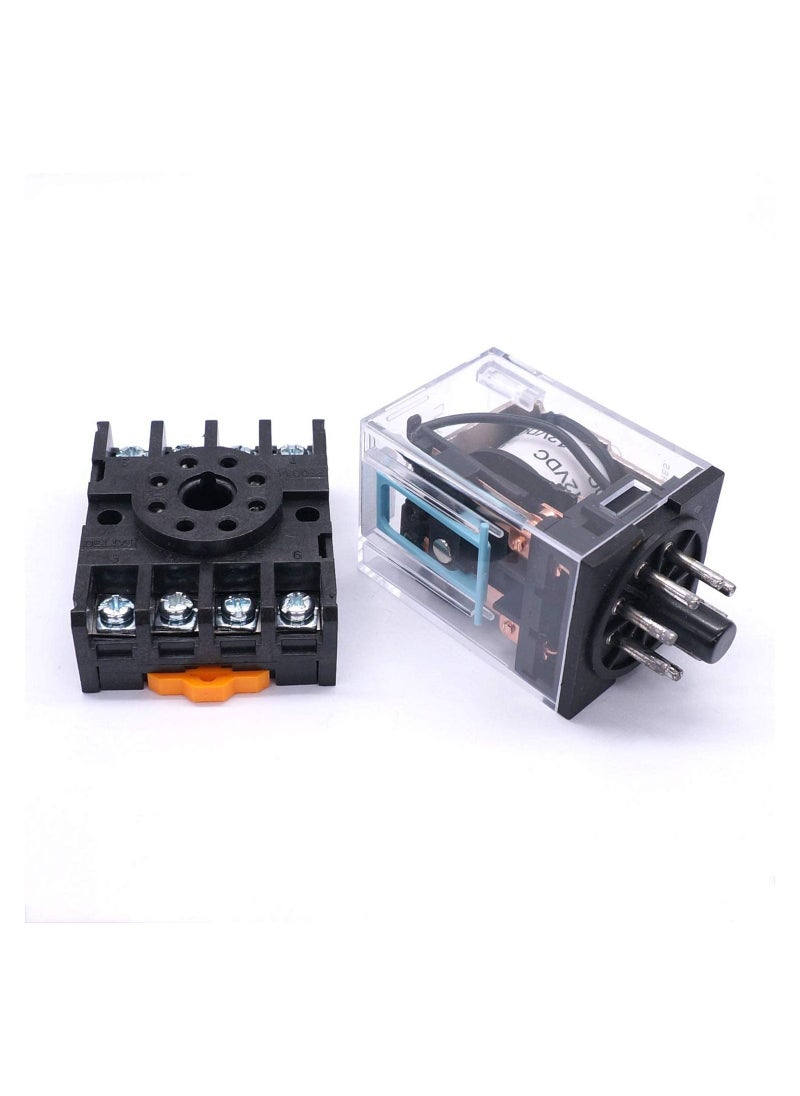 Generic - OMRON RELAY MK2P-I-12VDC 8PIN ROUND WITH SOCKET - Image 1