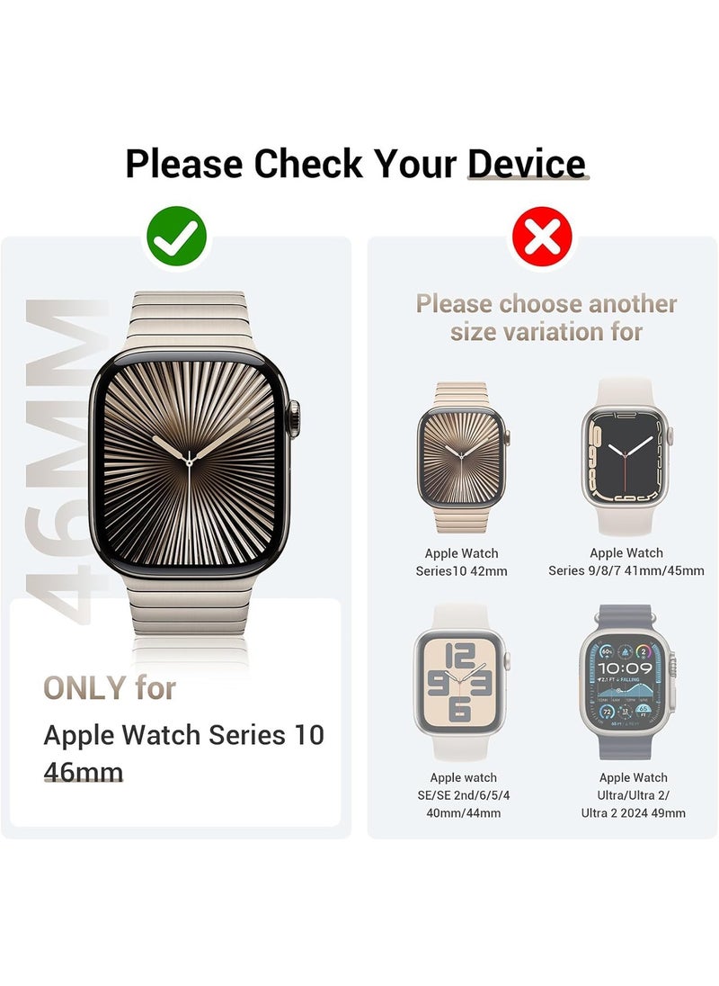 Aookay - [2 Pack] Case for Apple Watch Series 10/X 46mm Screen Protector, Hard PC Case with Tempered Glass Screen Protector Bubble-Free Cover Slim HD Ultra-Thin Bumper For Apple Watch 10/X 46mm (Black) - Image 1
