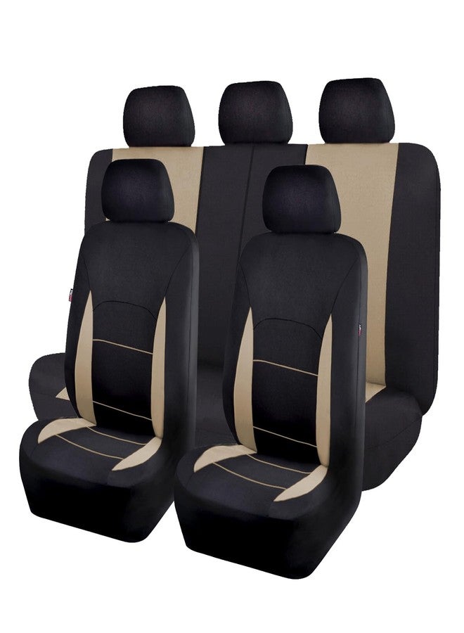 Flying Banner Car Seat Covers Front Seats Rear Bench Polyester car seat Protectors Easy installations Rear Bench Split Classic Man Lady Truck - Image 1