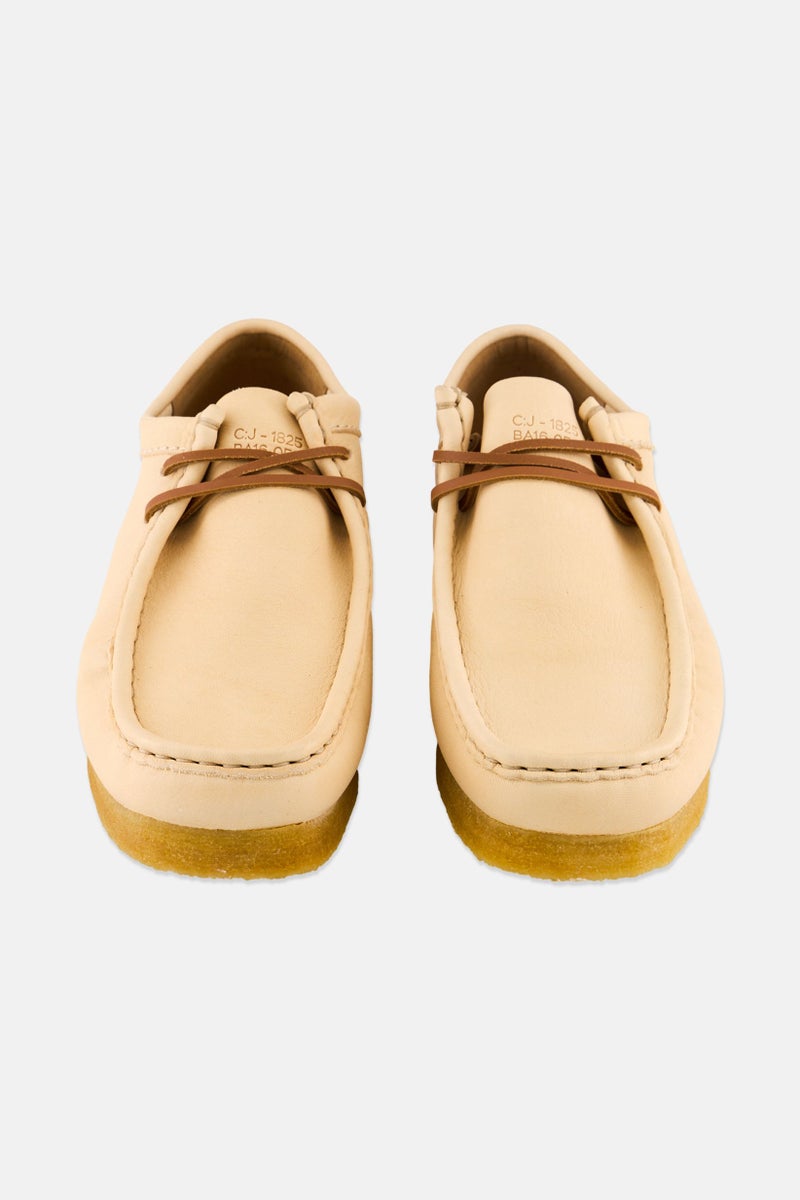 clarks Men Wallabee Standard Fit Lace Up Casual Shoes, Cream  - Image 4