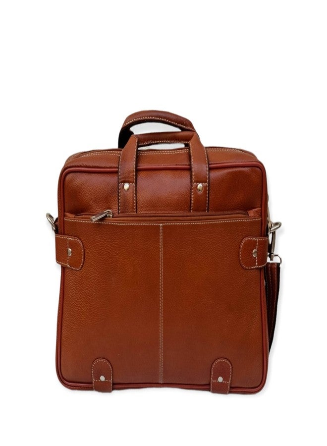 ZXC Genuine Leather Laptop Messenger Bag for up to 15 inch for Office/Business - Image 4