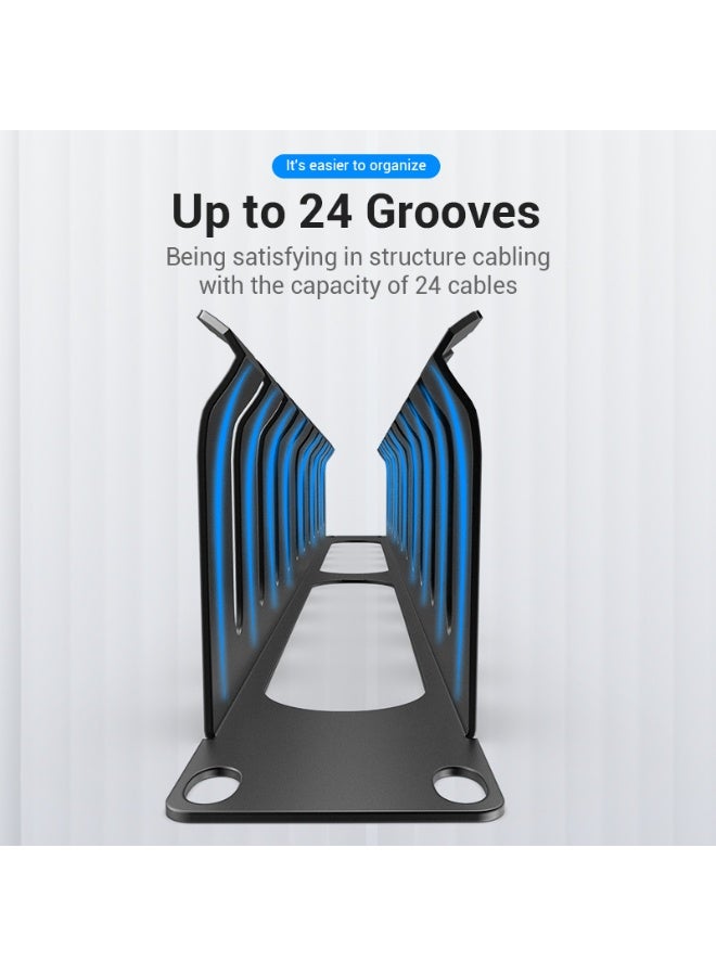 VENTION 24 U Cable Manager Black Model # KHAB0 - Image 4