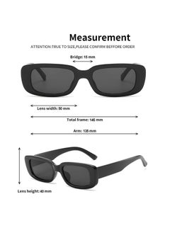 ShebSheb Rectangle Sunglasses for Women  - Image 3