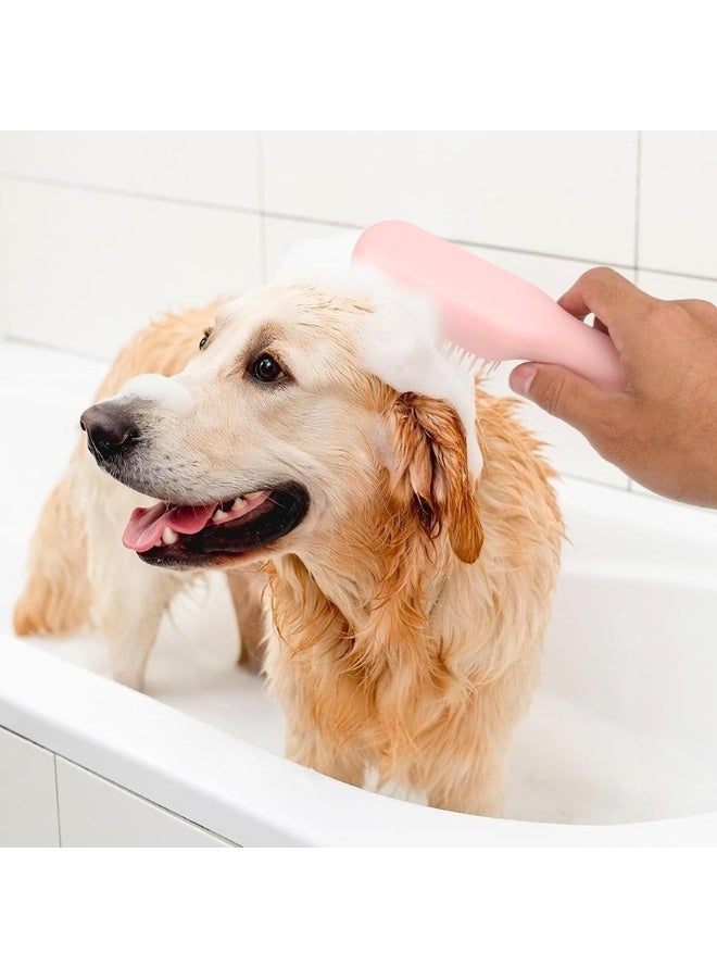 فرشاة لإزالة شعر الحيوانات الأليفة قابلة للسحب، مناسبة لجراء شي تزو، والكلاب الصغيرة، ويوركشاير، ومالتيبو، وفرشاة لإزالة شعر الحيوانات الأليفة المتساقط، ومستلزمات عناية فعالة للشعر القصير، ناعمة ولطيفة، للقطط والأرانب وكلاب تزو (أزرق) - Image 2