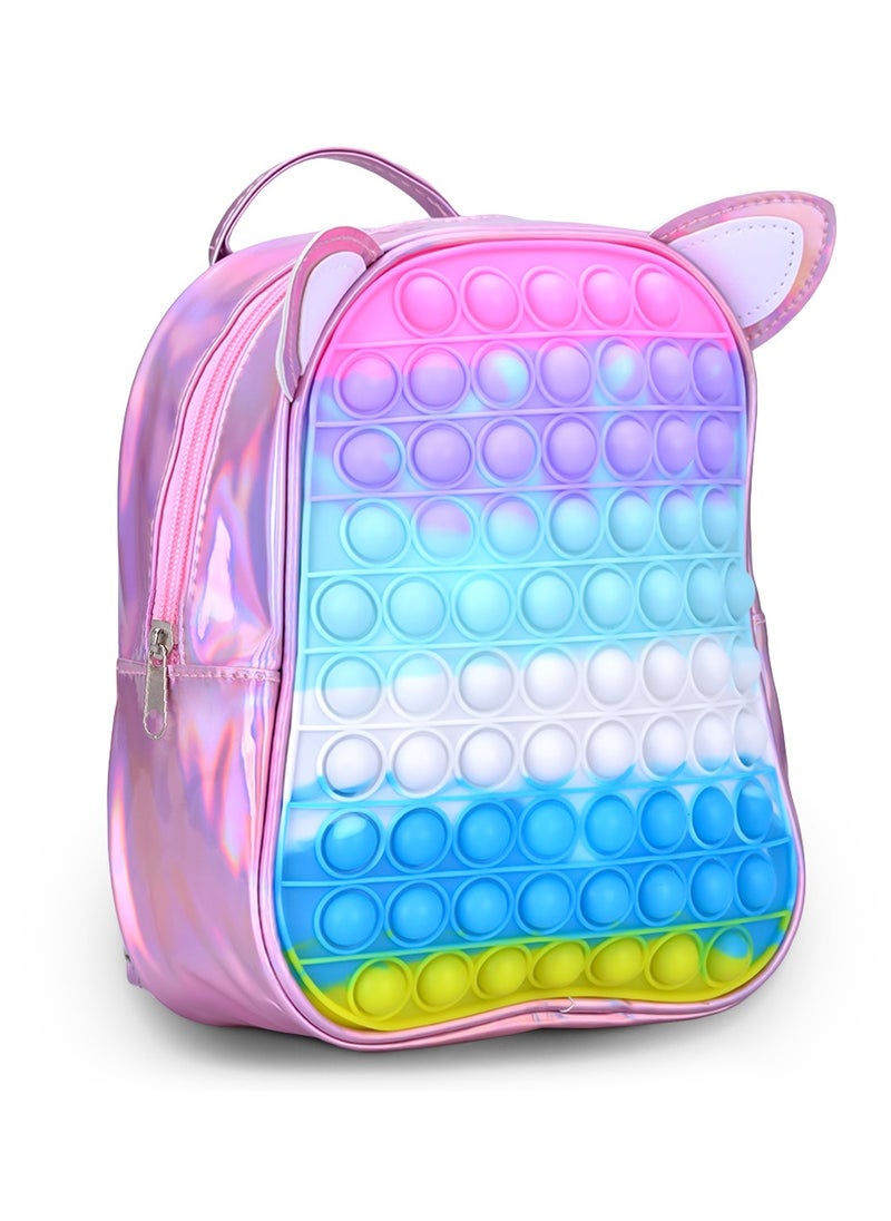 Eazy Kids - Unicorn Pop-It Ears Bag - Pink - Image 1