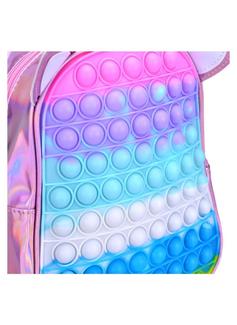 Eazy Kids - Unicorn Pop-It Ears Bag - Pink - Image 1