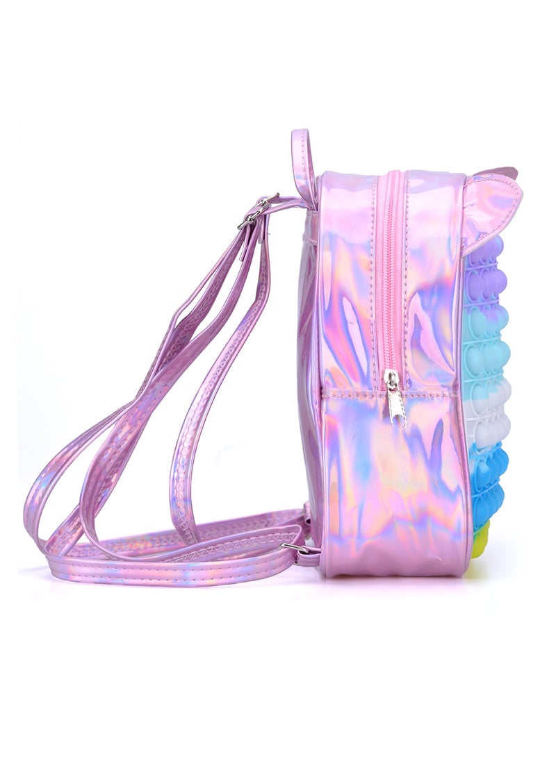 Eazy Kids - Unicorn Pop-It Ears Bag - Pink - Image 1