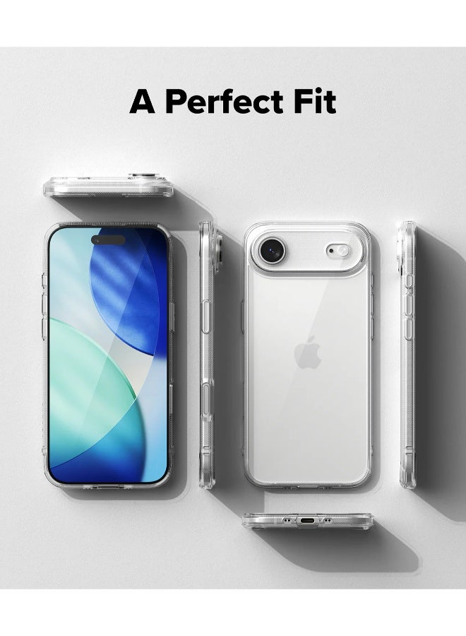 S-TOP Clear case for iPhone 17 Air - Drop protection, scratch resistant, anti-yellowing with dual-layer protection, slim and transparent design - Image 5