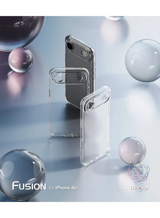 S-TOP Clear case for iPhone 17 Air - Drop protection, scratch resistant, anti-yellowing with dual-layer protection, slim and transparent design - Image 2