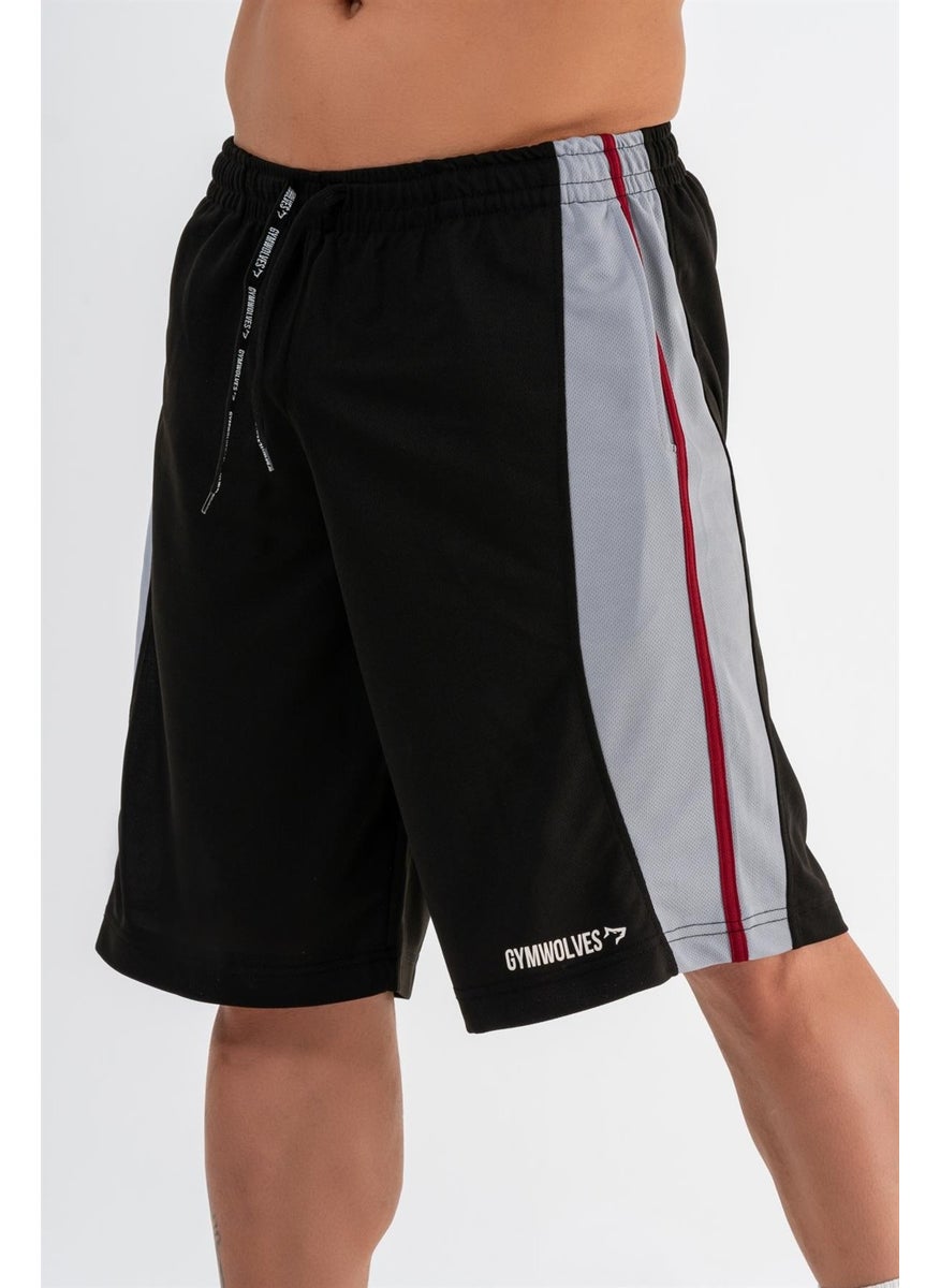Gymwolves Men's Basketball Shorts | Black | Sports Shorts |  - Image 2