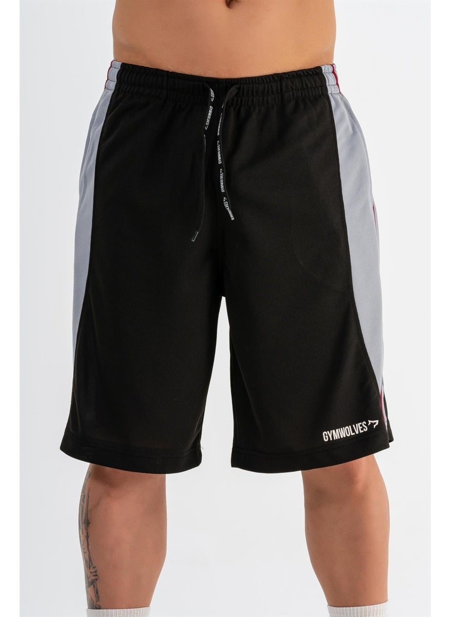 Gymwolves Men's Basketball Shorts | Black | Sports Shorts |  - Image 1
