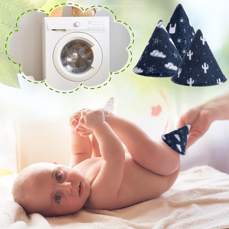 Yinkin 12 Pcs Baby Boy Pee Shield Cover Pee Tents Cap Reusable for Baby Water Absorption Diaper Changing Accessory for Boys Newborn Birthday Gift - Image 4