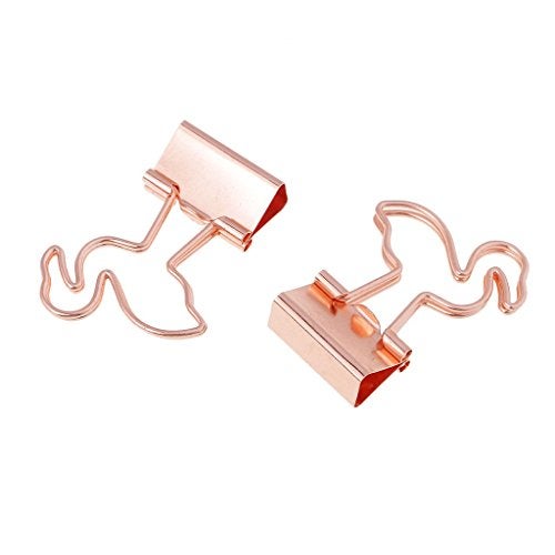 FRECI 20pcs Flamingo Paper Clips Creative Clip Bookmark Clips Binder Clamps Clips Notebook Page Marker Stationery for Office School Supplies - Image 2