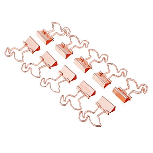 FRECI 20pcs Flamingo Paper Clips Creative Clip Bookmark Clips Binder Clamps Clips Notebook Page Marker Stationery for Office School Supplies - Image 5