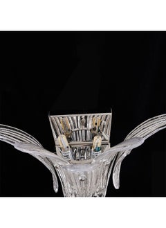 DANUBE HOME Danube Home Florio Crystal Wall Sconce For Living Room, Bed Room, Dining| Indoor Wall Light With 3 - G9 Socket(Bulb Not Included)| Metal+Crystal Frame, Chrome Finish - L28xW27xH280cm (1 Year Warranty)  - Image 5