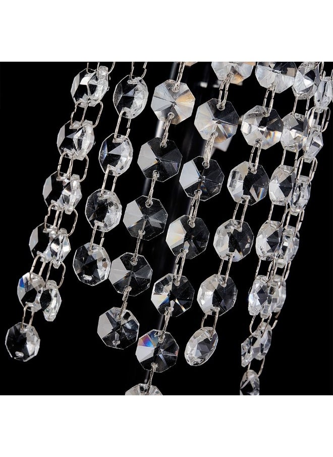 DANUBE HOME Danube Home Florio Crystal Wall Sconce For Living Room, Bed Room, Dining| Indoor Wall Light With 3 - G9 Socket(Bulb Not Included)| Metal+Crystal Frame, Chrome Finish - L28xW27xH280cm (1 Year Warranty)  - Image 4