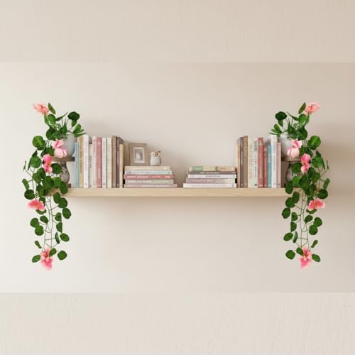 fancymart Artificial Hanging Pink Flower Plant with Small Pot (Pack of 2) – Decorative Floral Hanging Set for Living Room, Home, Office, Wall & Indoor Decoration - Image 5