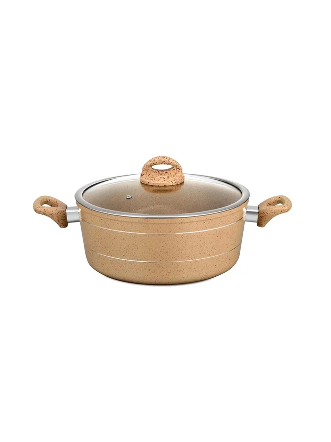 رويال فورد طاجن ألومنيوم مصبوب بغطاء زجاجي،  سم