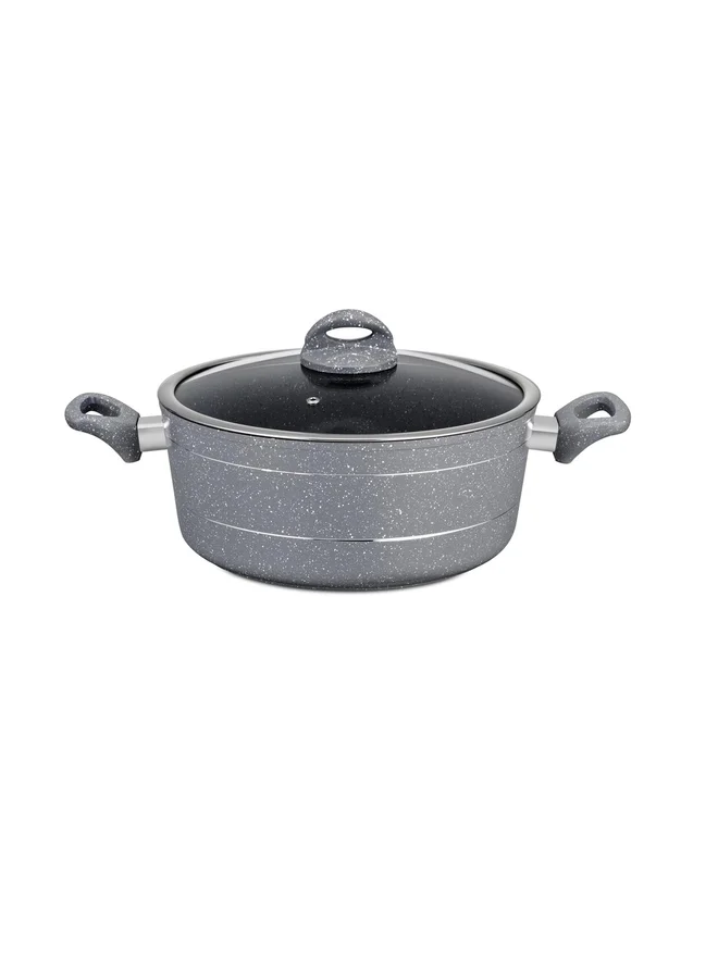 رويال فورد طاجن ألومنيوم مصبوب بغطاء زجاجي،  سم