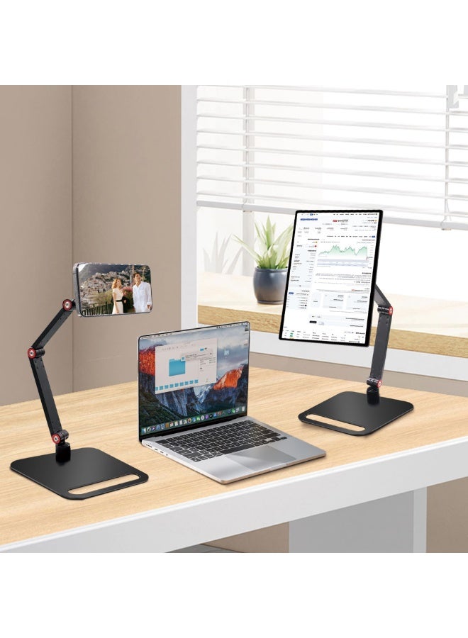 Arabest Magnetic Stand Tablet Holder, Portable Monitor Mount, Adjustable for Desk Bed Home Office, Magnetic Accessories for 16" iPad Pro 12.9, Air/Mini, Samsung Galaxy Tabs Z Fold - Image 2